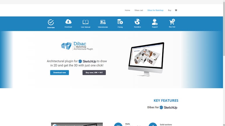 Halaman Situs Web DIBAC for SketchUp