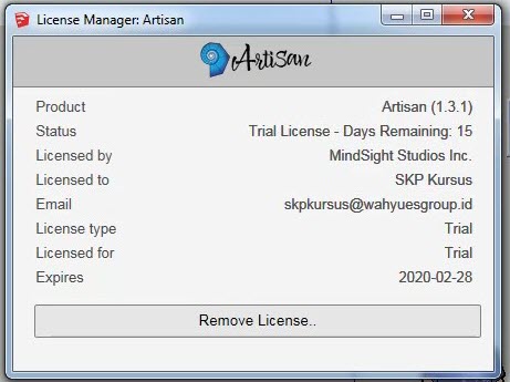 License Manager Artisan Trial