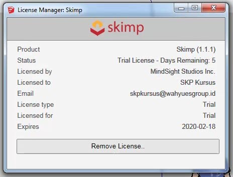 License Manager Skimp Trial