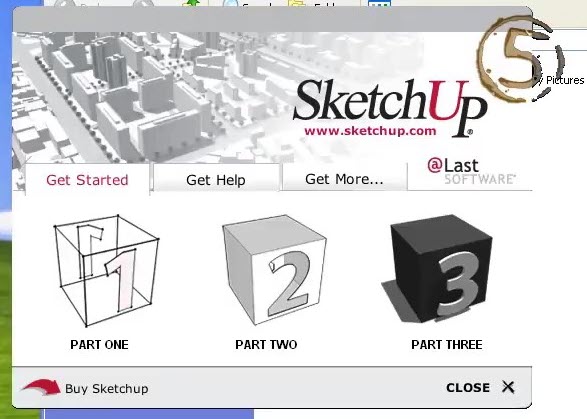 SketchUp 5 Start Popup