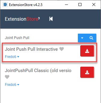 ExtensionStore JointPushPull
